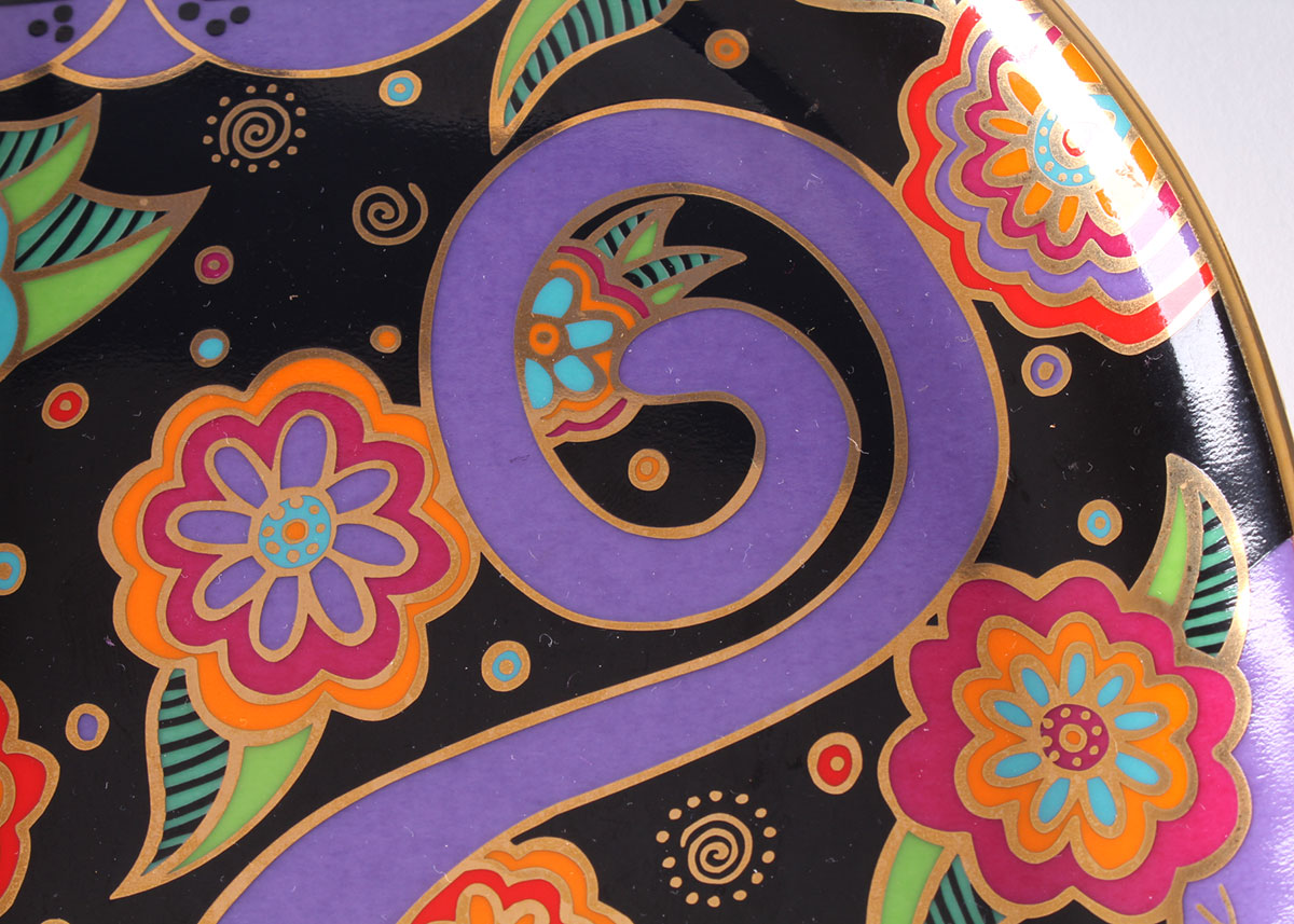 Laurel Burch "Feline Fantasy" Limited Edition Plate by Franklin Mint