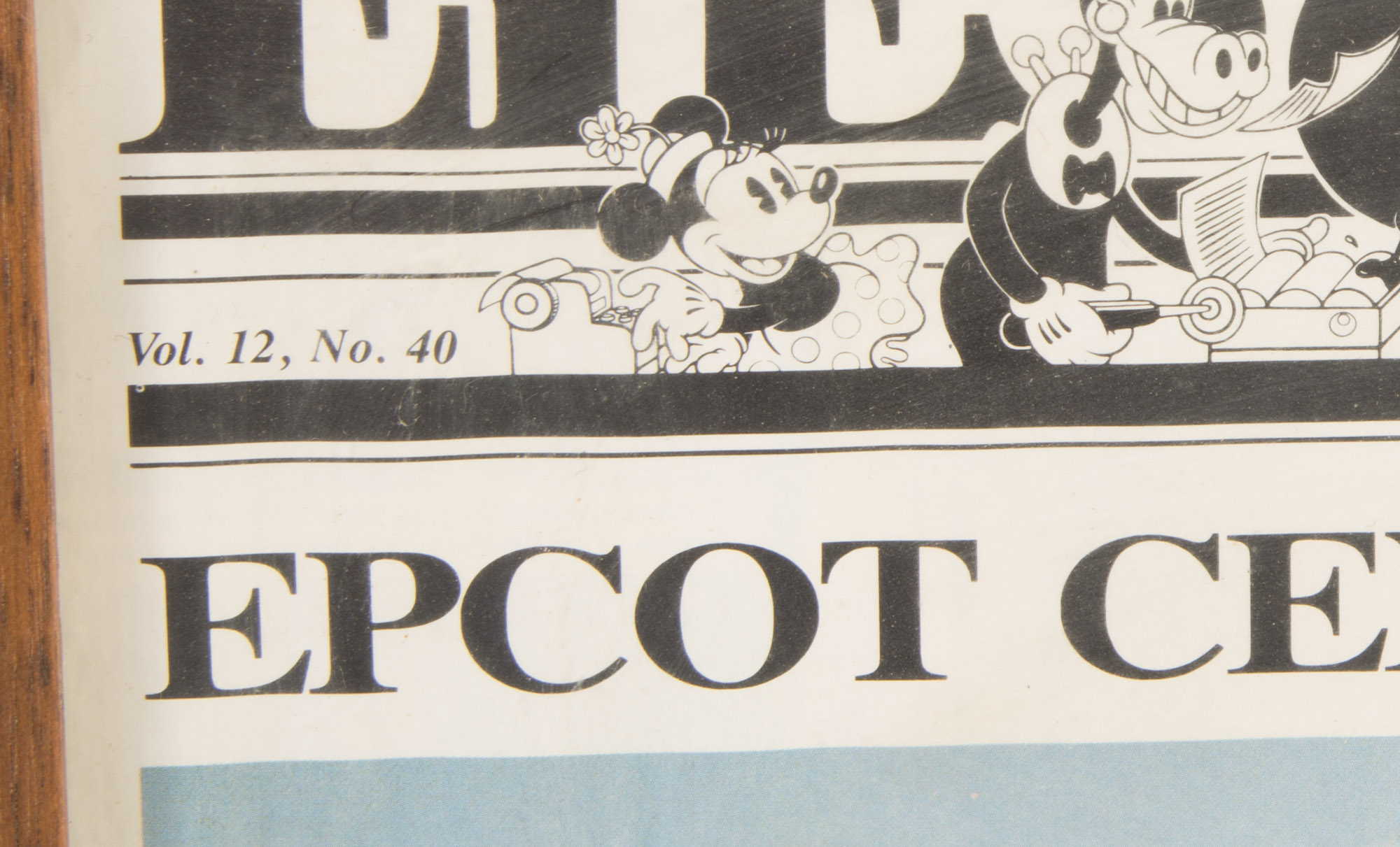 Walt Disney World "Eyes and Ears" Framed Newspapers