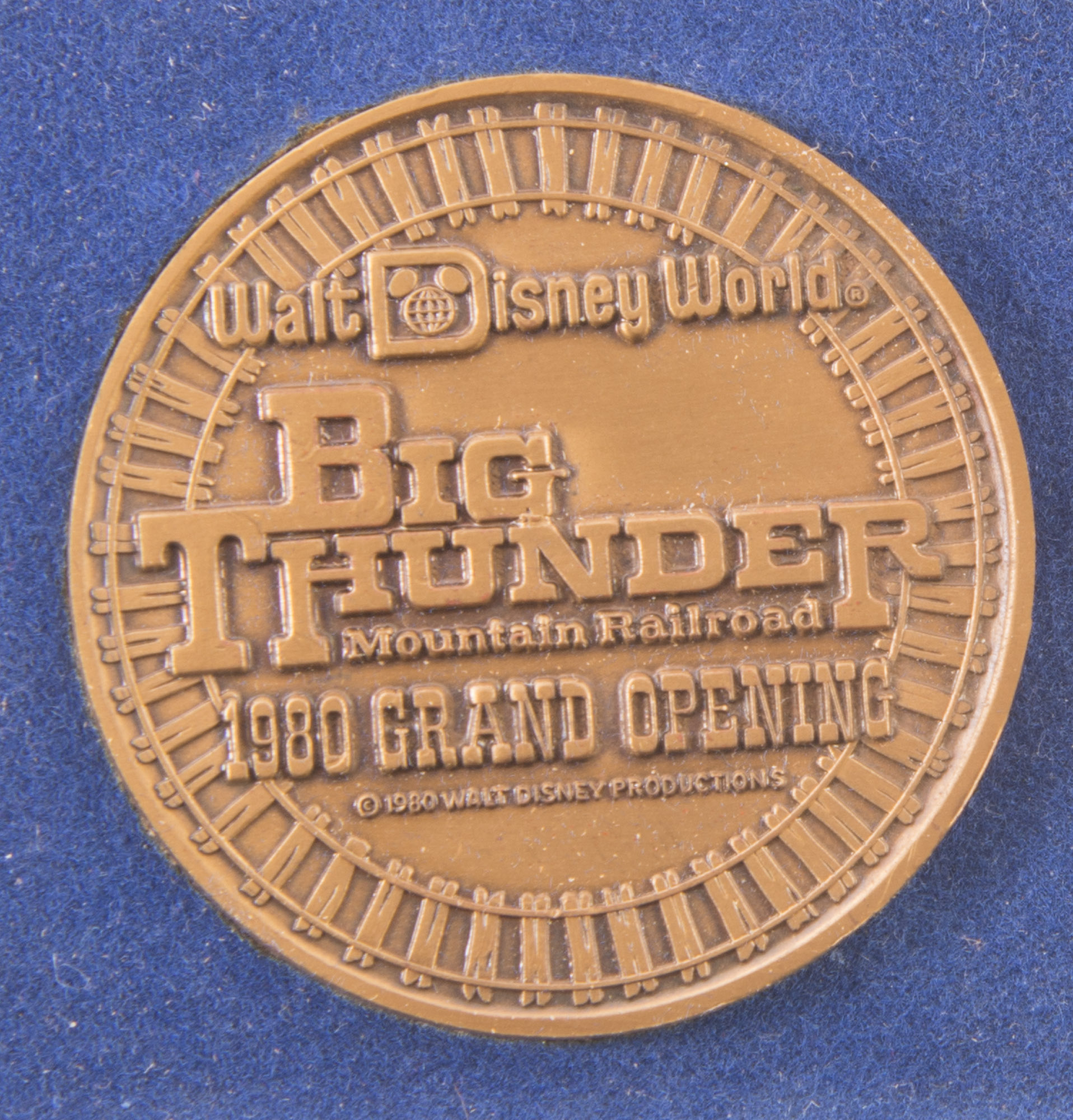 Walt Disney World 1980 Big Thunder Mountain Railroad Grand Opening Token