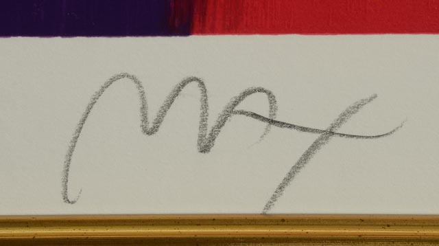 Peter Max Signed Limited Edition Serigraph "Roseville Profile"