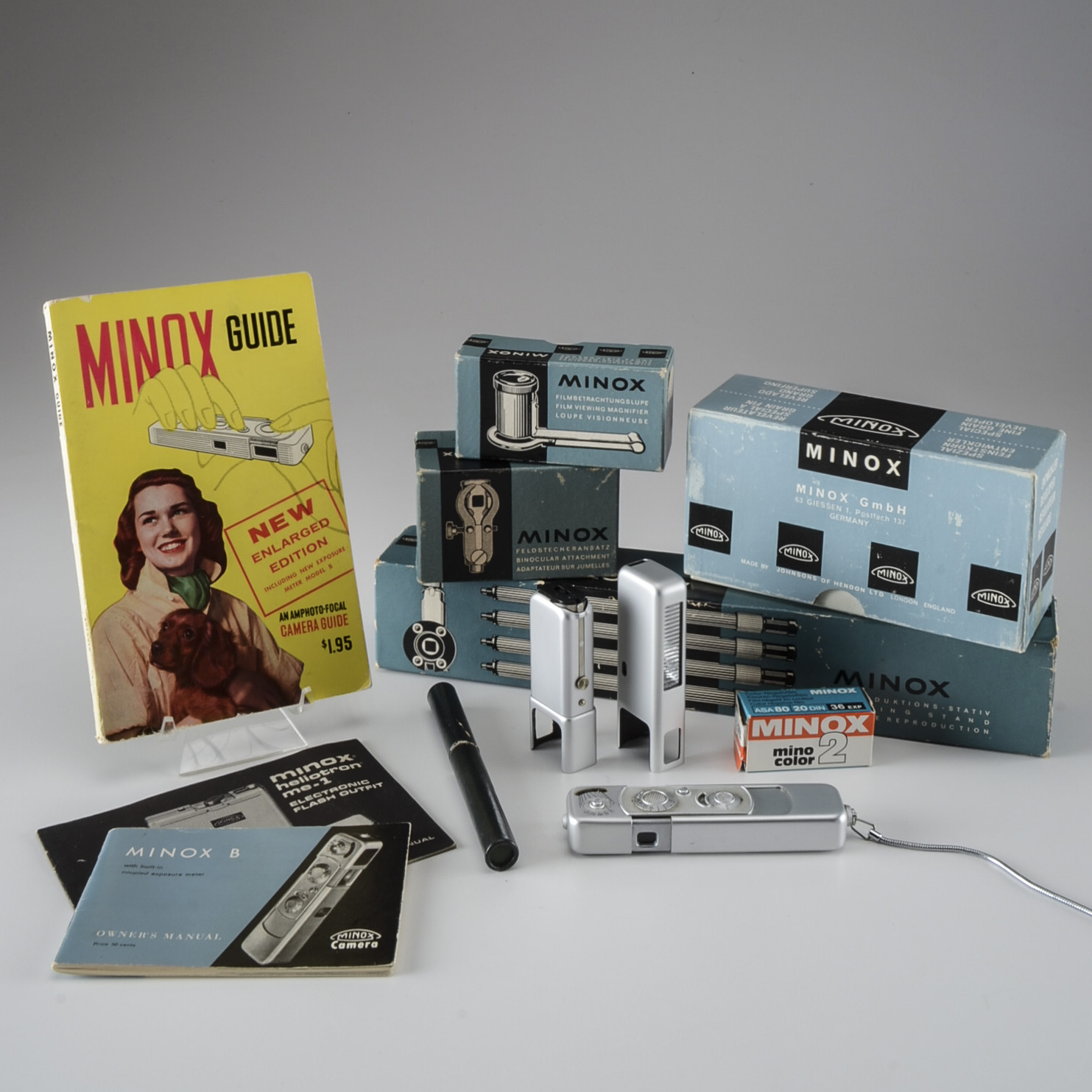 Vintage Minox B Camera With Accessories