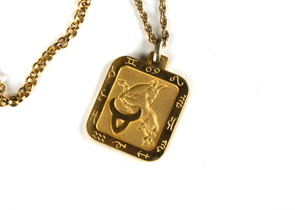 Gold Tone World Themed Jewelry