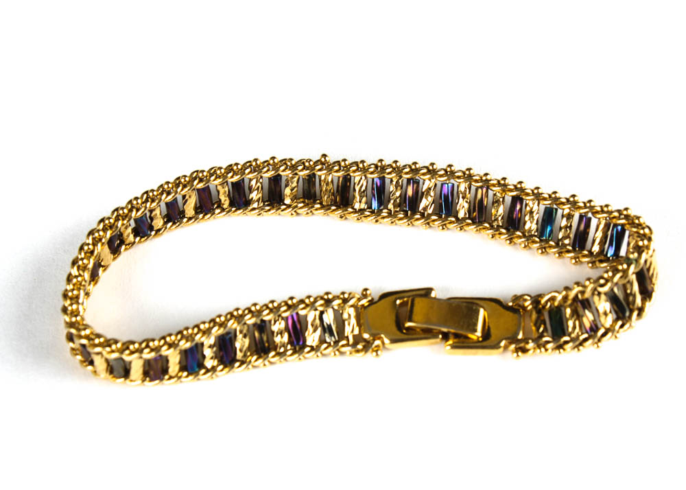 Gold Tone World Themed Jewelry