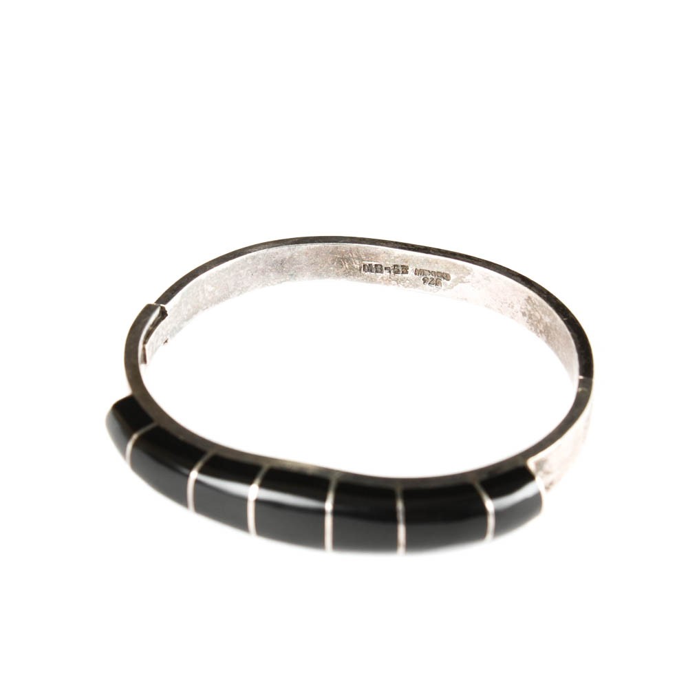 Mexican Sterling Bracelet and Brooch