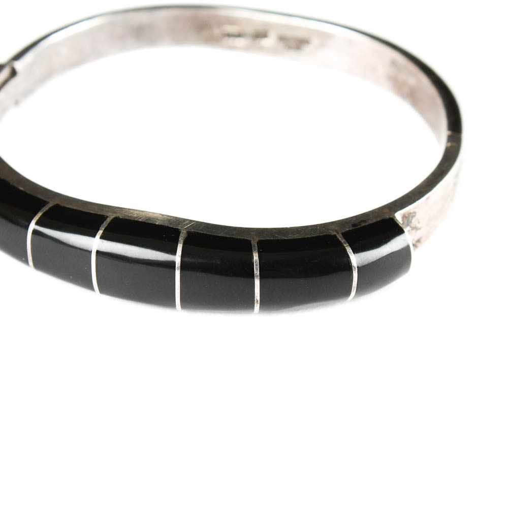 Mexican Sterling Bracelet and Brooch