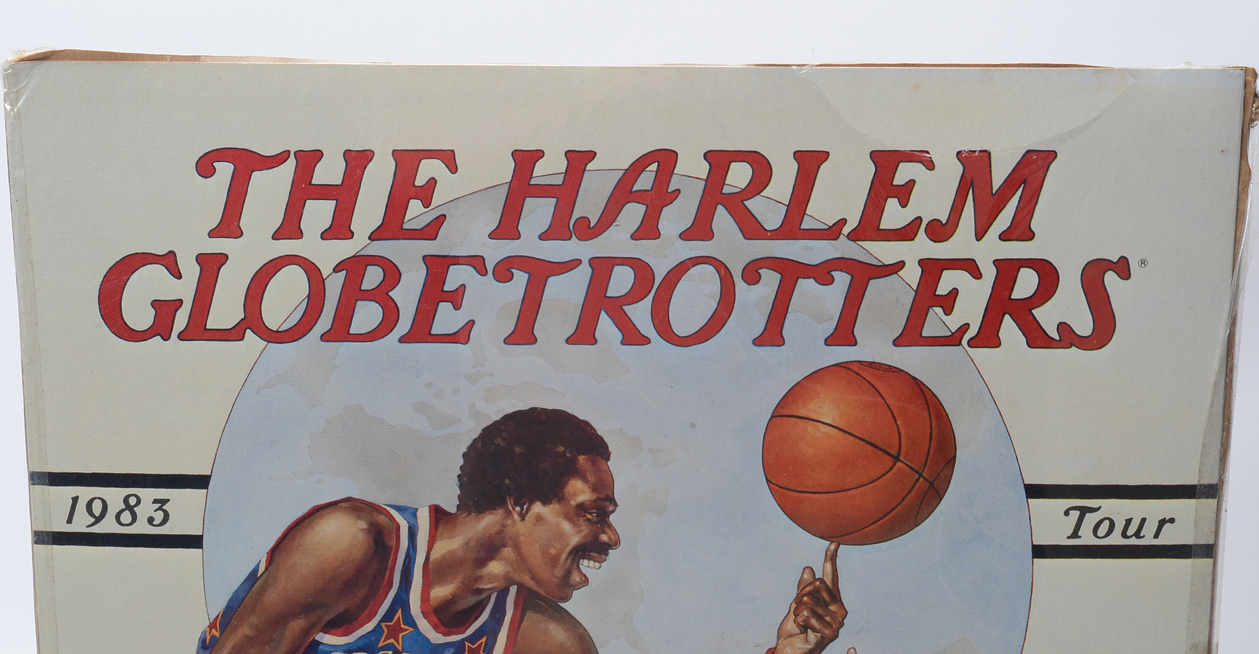 1983 Harlem Globetrotters Basketball Tour Poster From Gardens