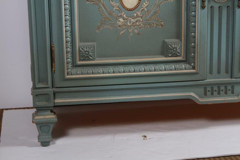 Neo-Classical Style Marble Top Buffet