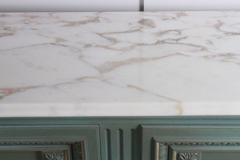 Neo-Classical Style Marble Top Buffet