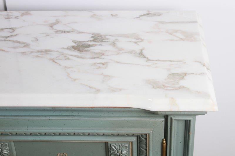 Neo-Classical Style Marble Top Buffet