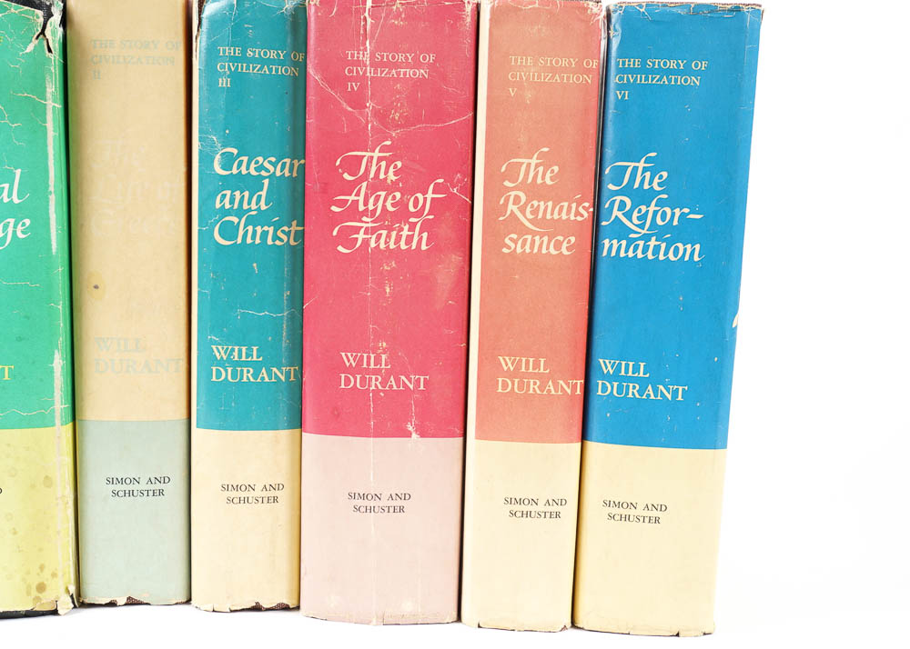 "The Story of Civilization" by Will Durant, Complete Set