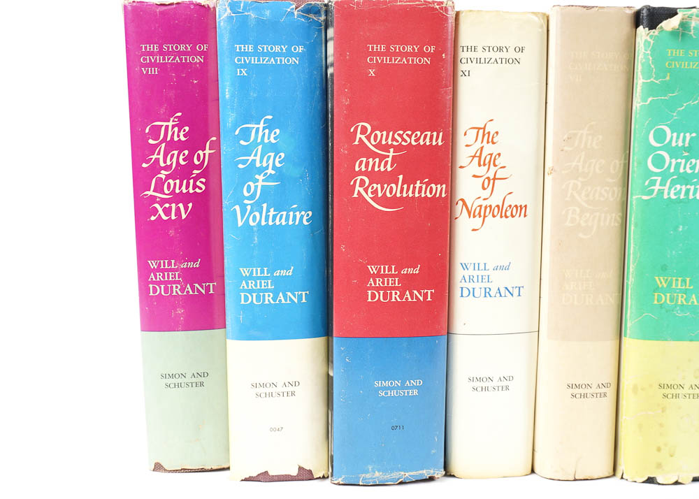 "The Story of Civilization" by Will Durant, Complete Set