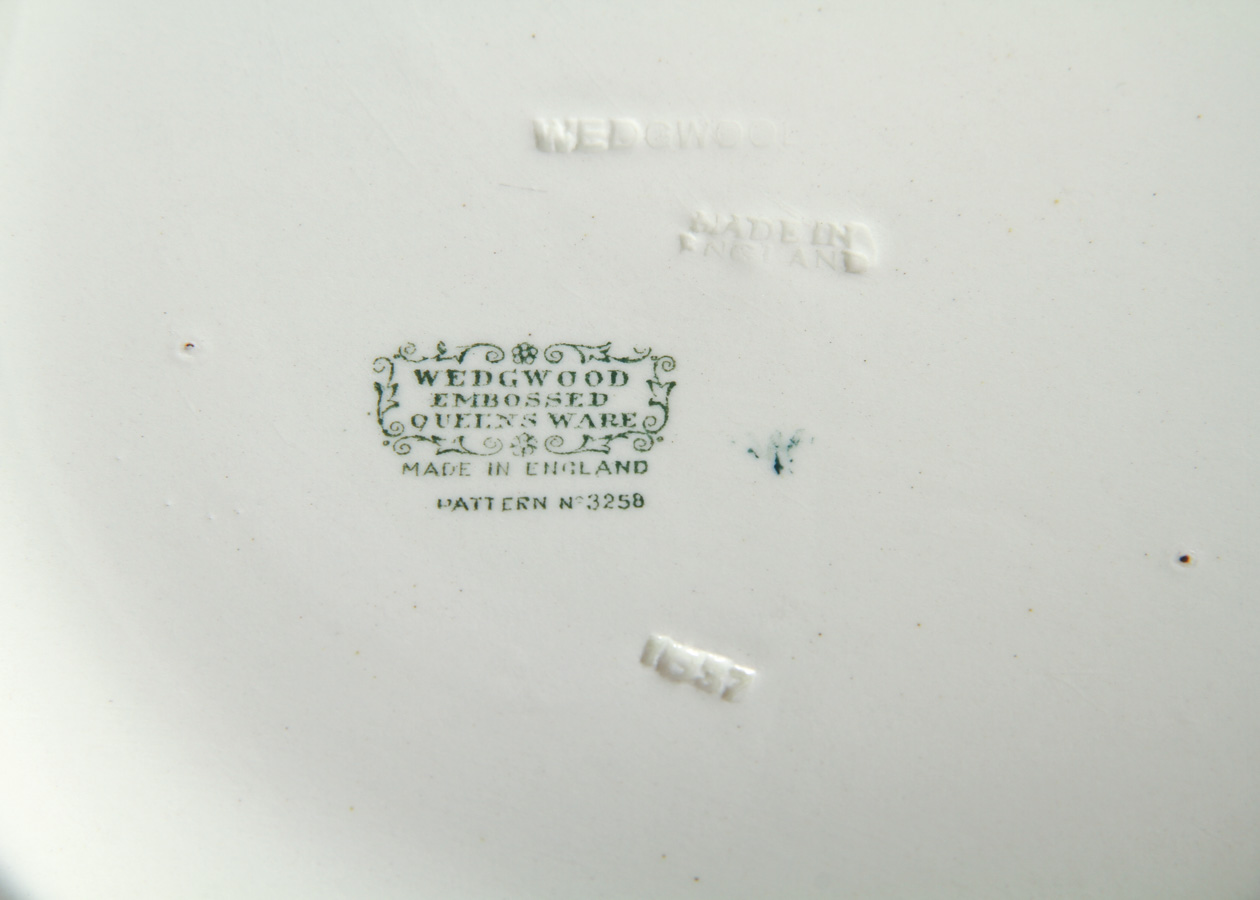 Wedgwood of Etruria & Barlaston Embossed Queensware Tea and Dinner Service