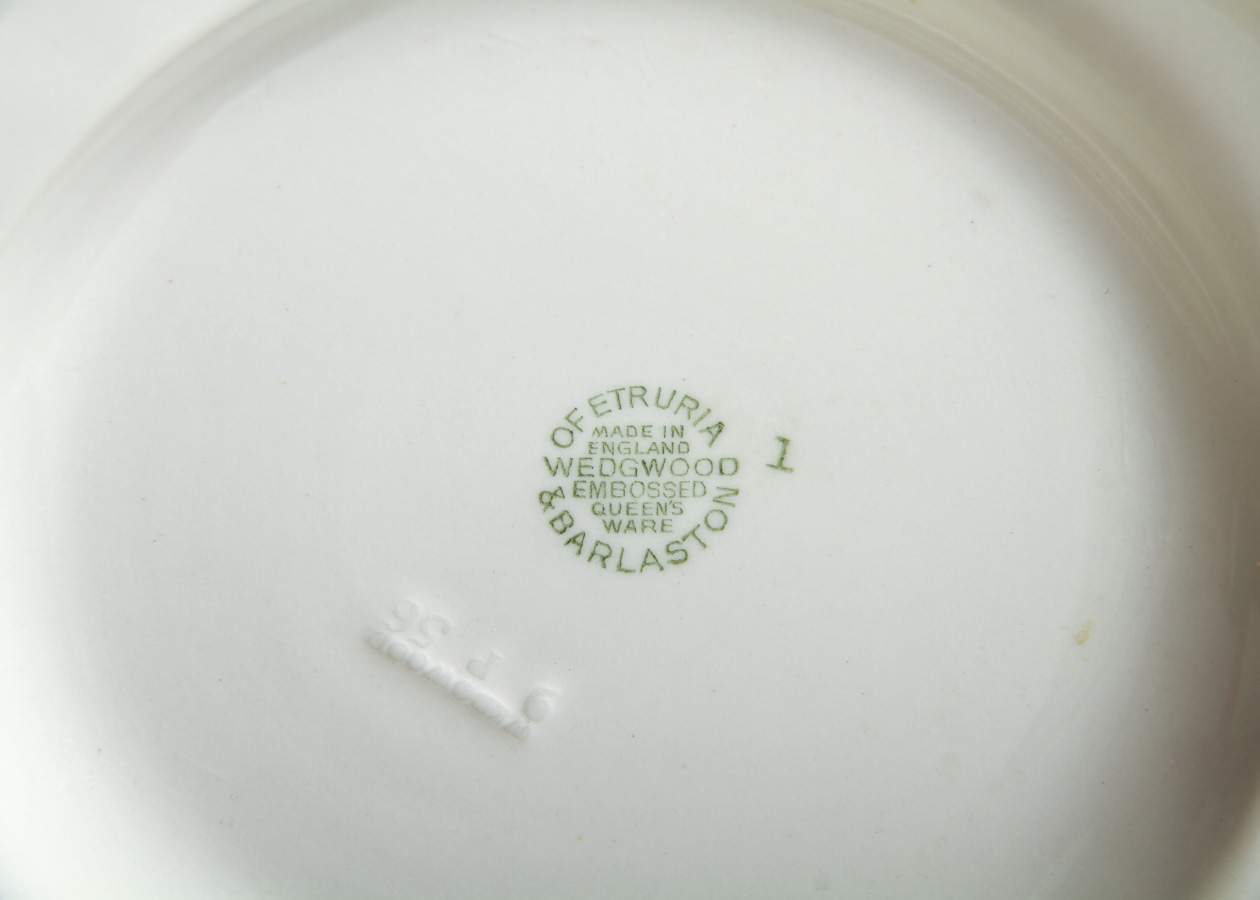 Wedgwood of Etruria & Barlaston Embossed Queensware Tea and Dinner Service