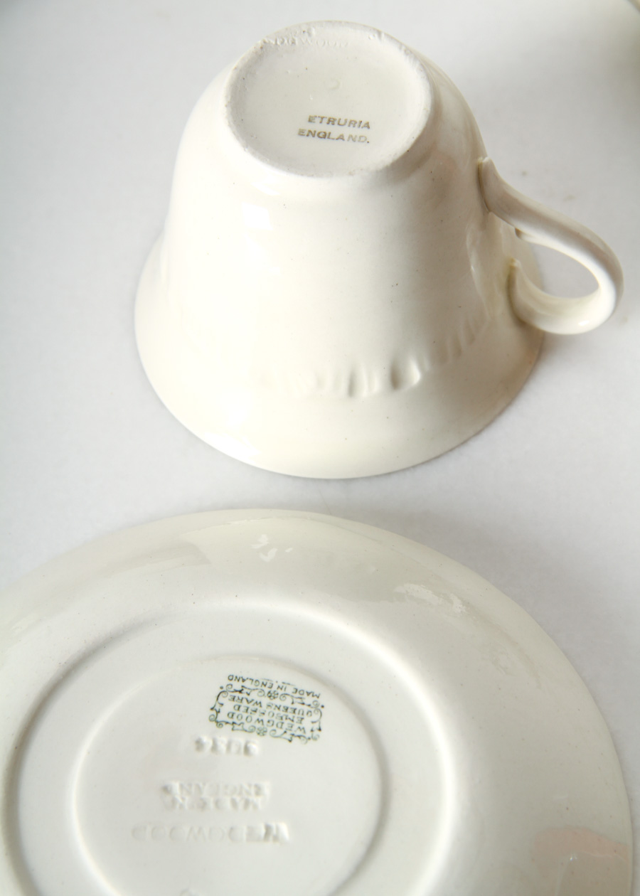 Wedgwood of Etruria & Barlaston Embossed Queensware Tea and Dinner Service