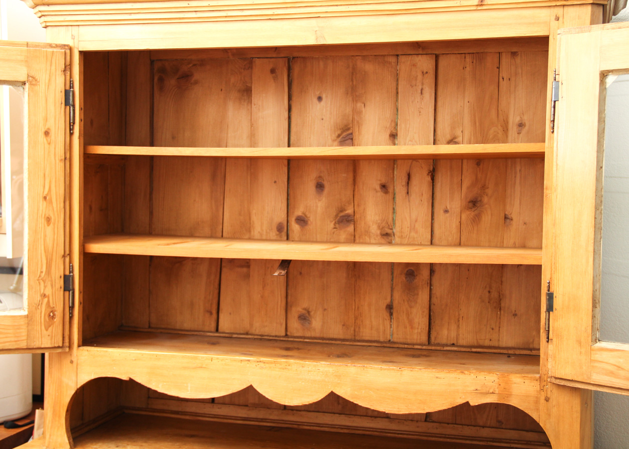 19th c. Country Pine Hutch