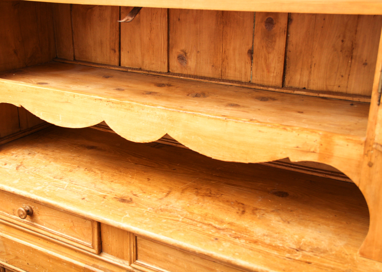 19th c. Country Pine Hutch