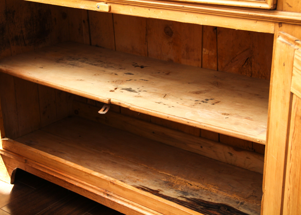 19th c. Country Pine Hutch