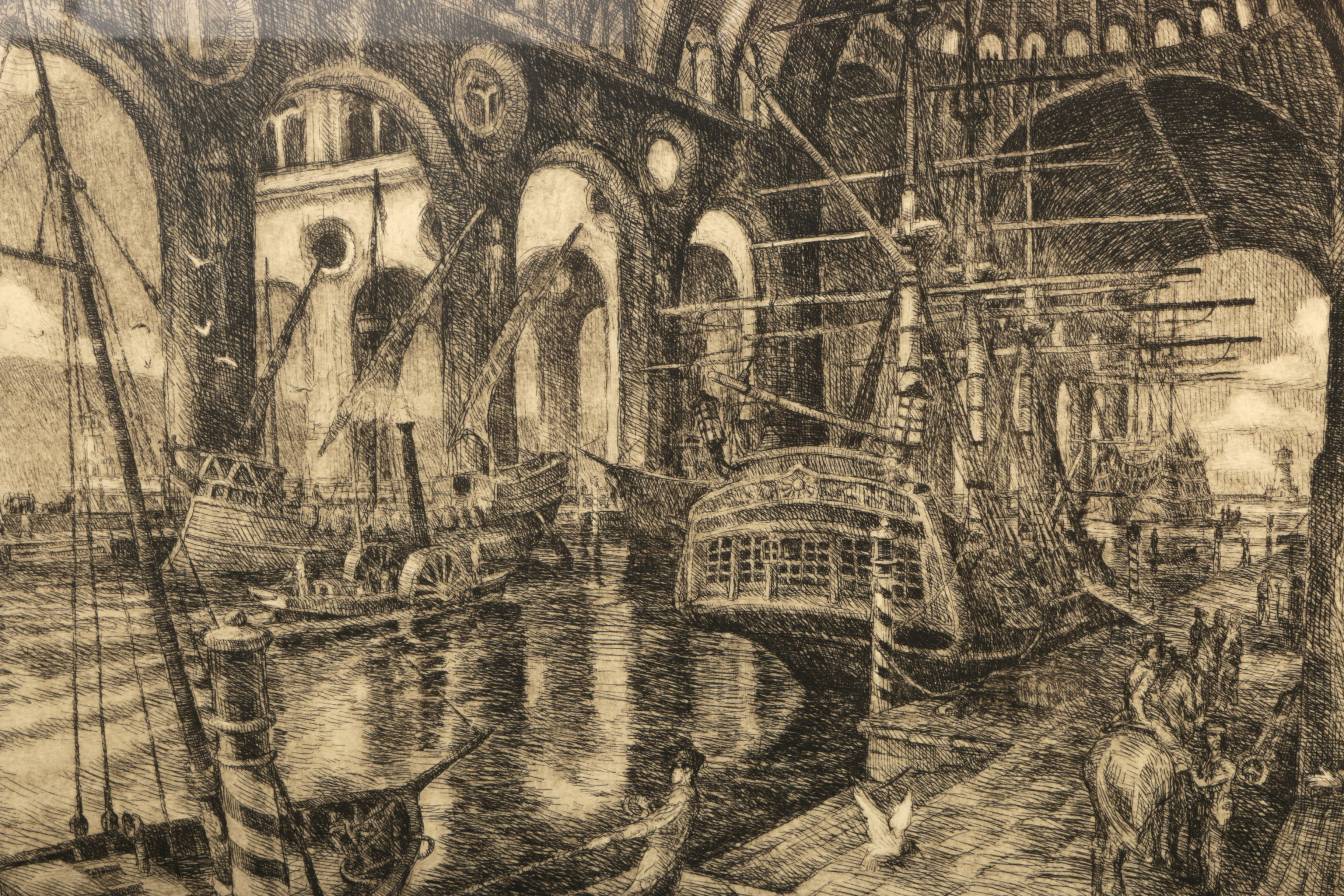 Signed James Skvarch Intaglio Print