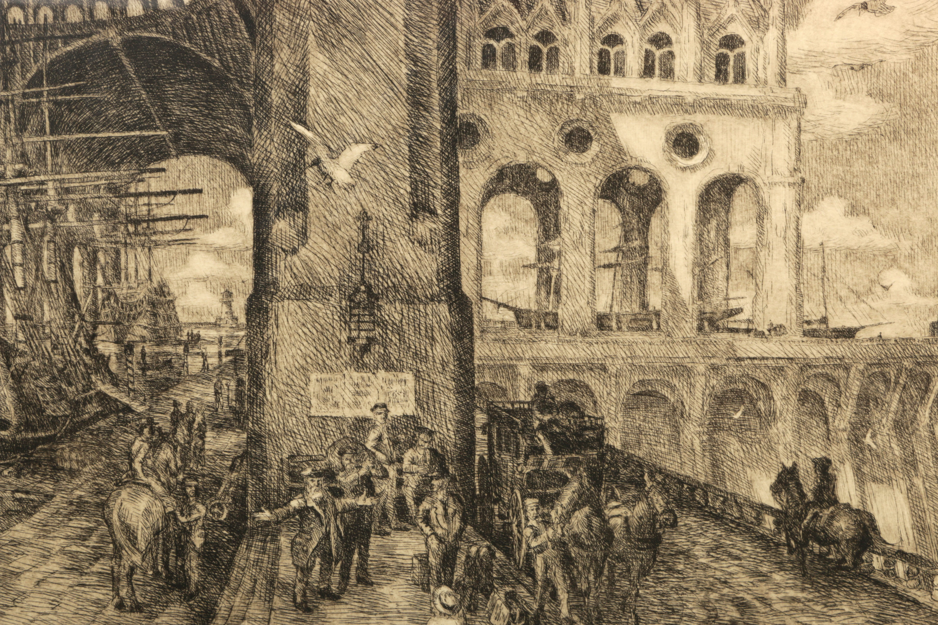 Signed James Skvarch Intaglio Print