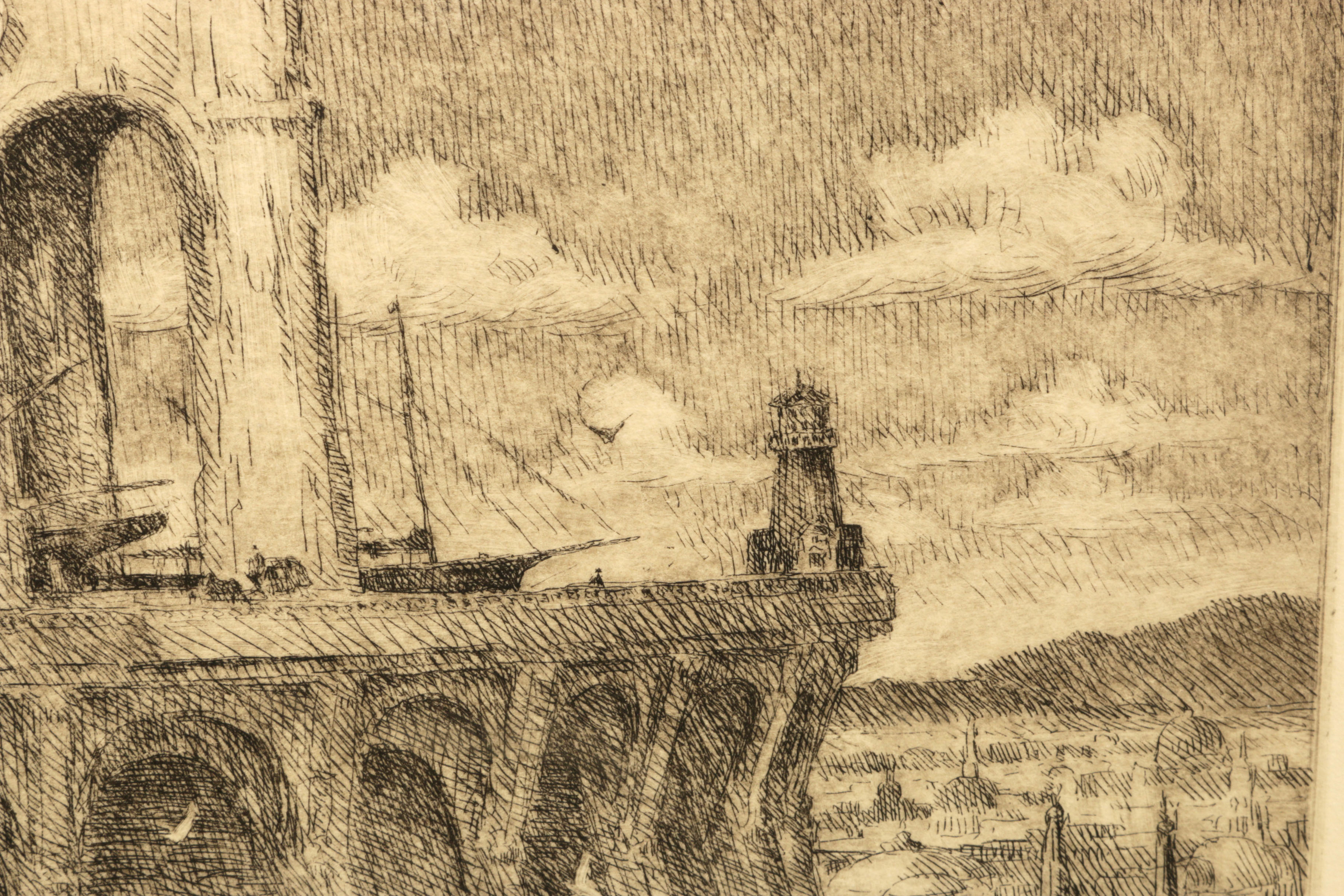 Signed James Skvarch Intaglio Print