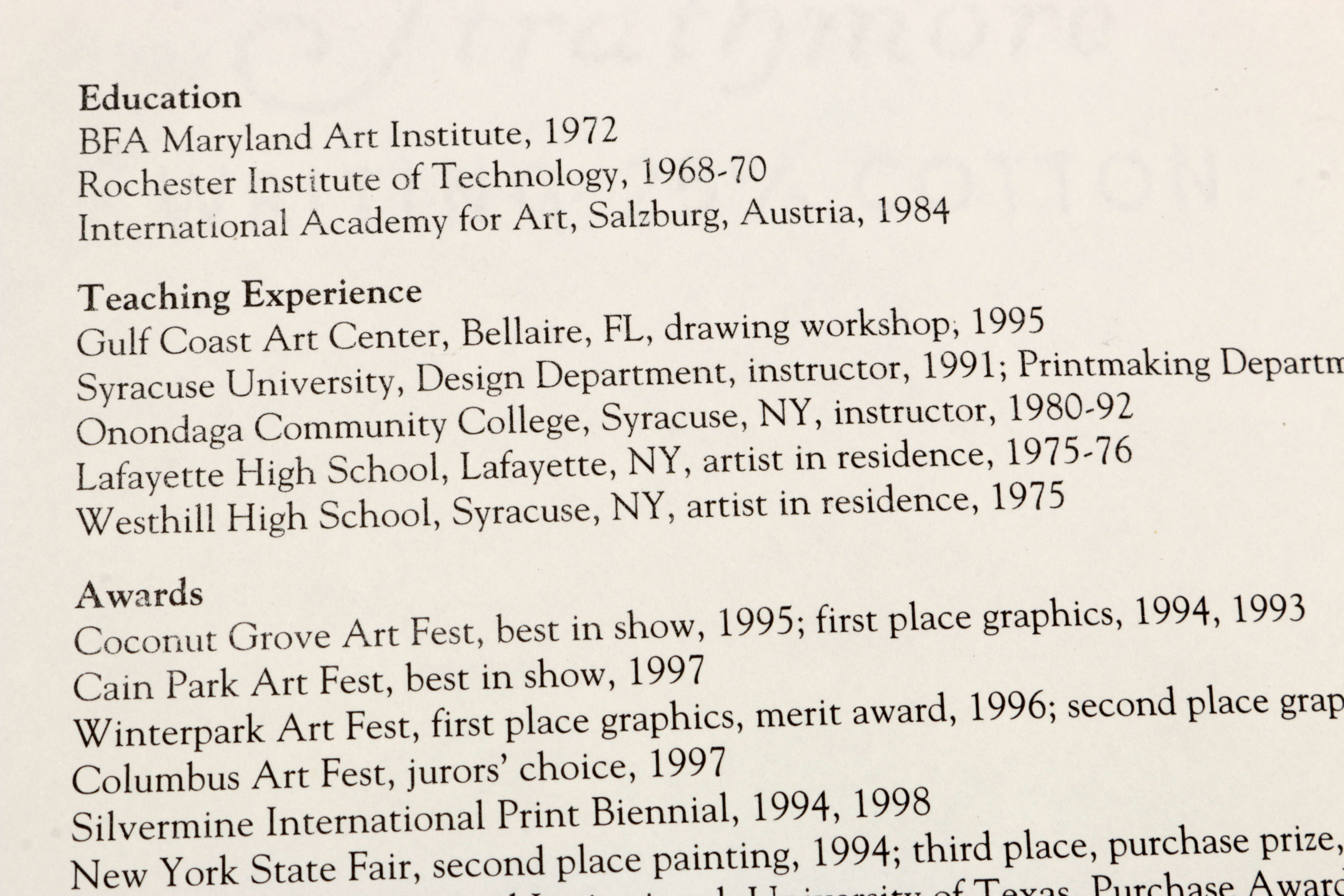 Signed James Skvarch Intaglio Print