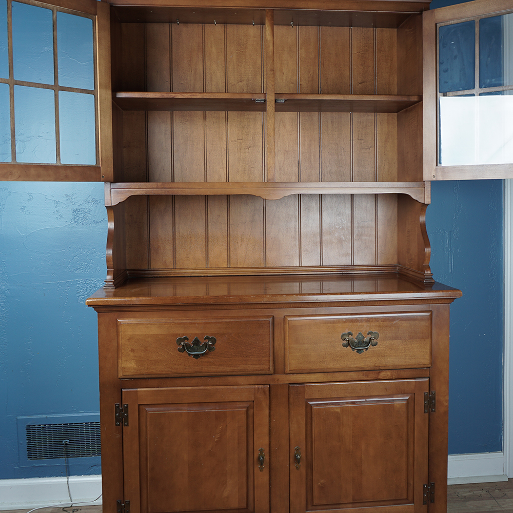 Vintage Maple Kitchen Cabinet