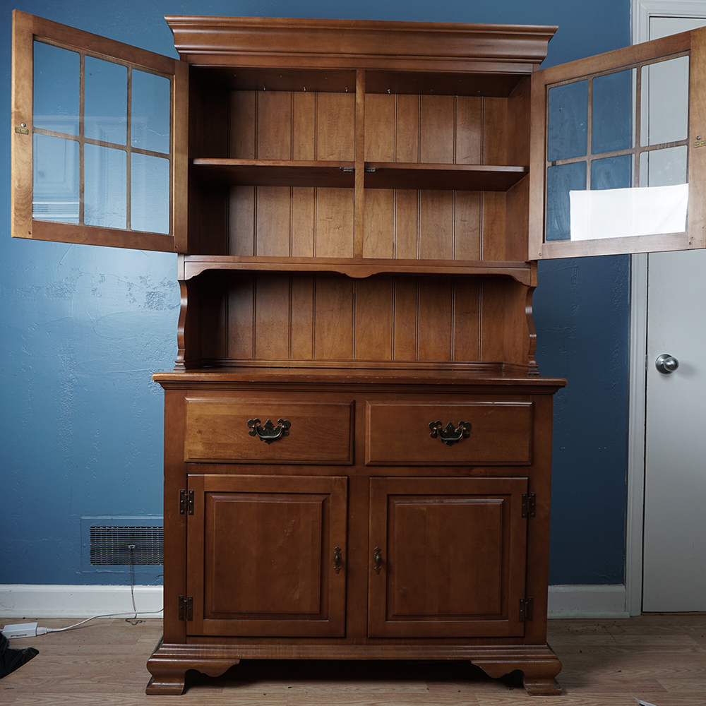 Vintage Maple Kitchen Cabinet