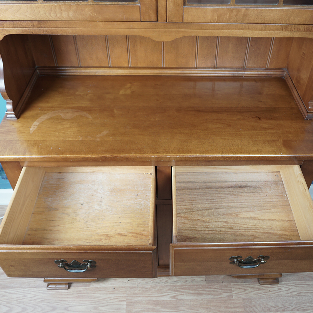 Vintage Maple Kitchen Cabinet
