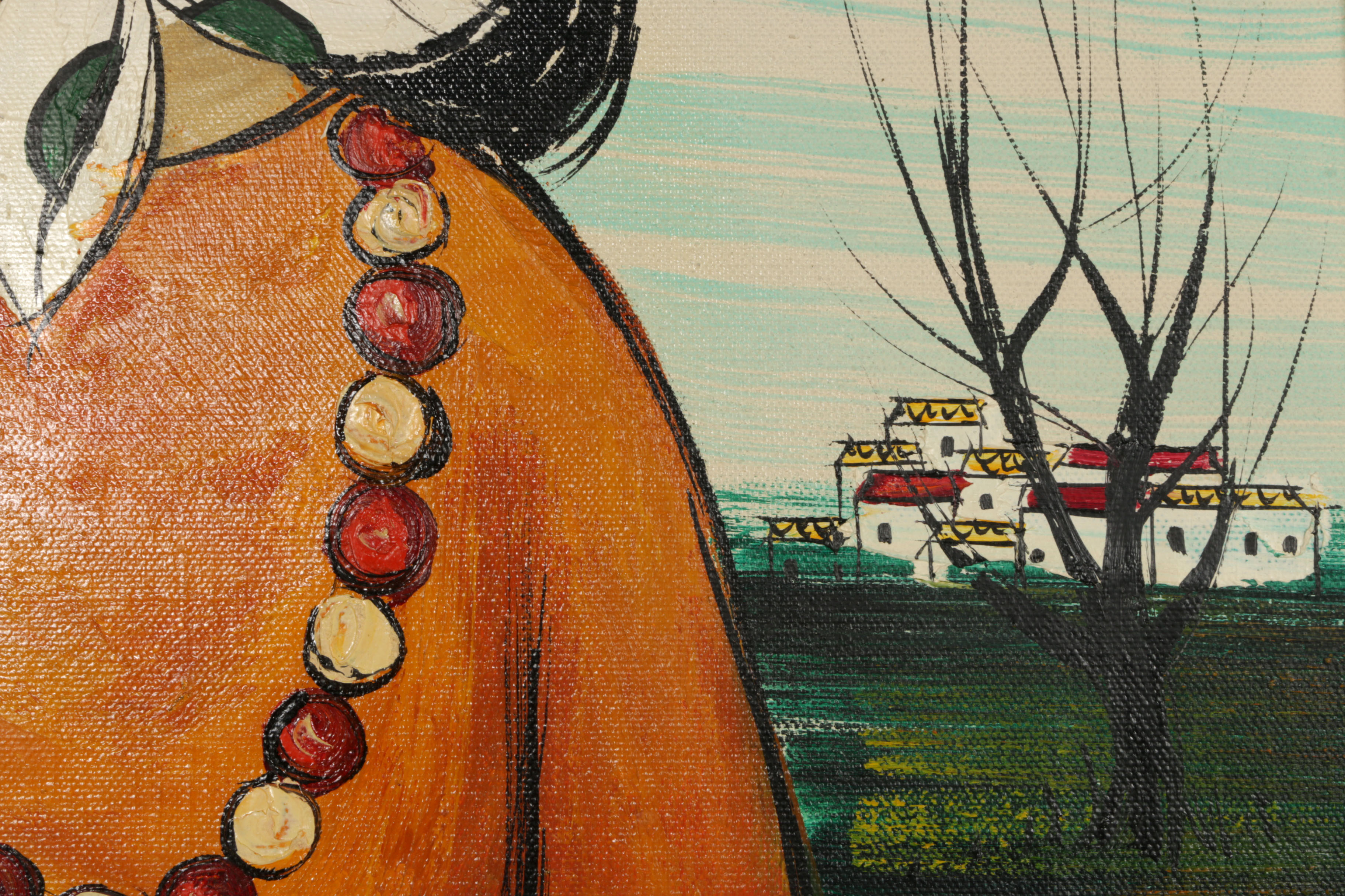 Original Signed Carlo Carando Oil Painting on Canvas