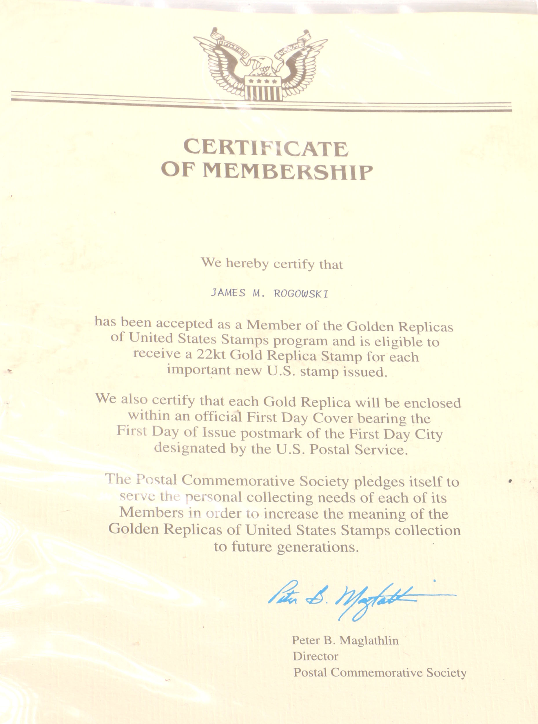 22K Gold Covered Proof Replica Stamp Collection