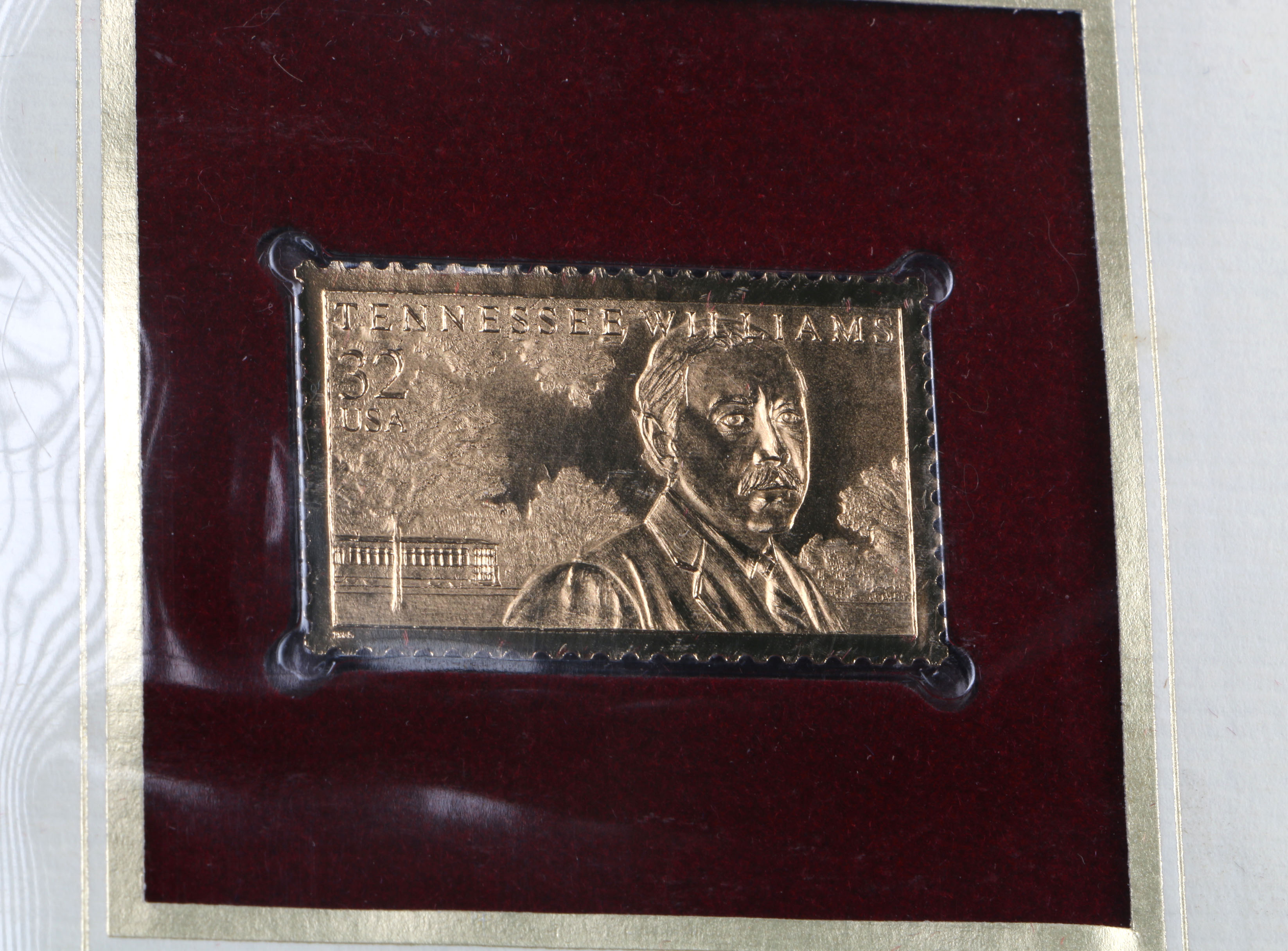 22K Gold Covered Proof Replica Stamp Collection