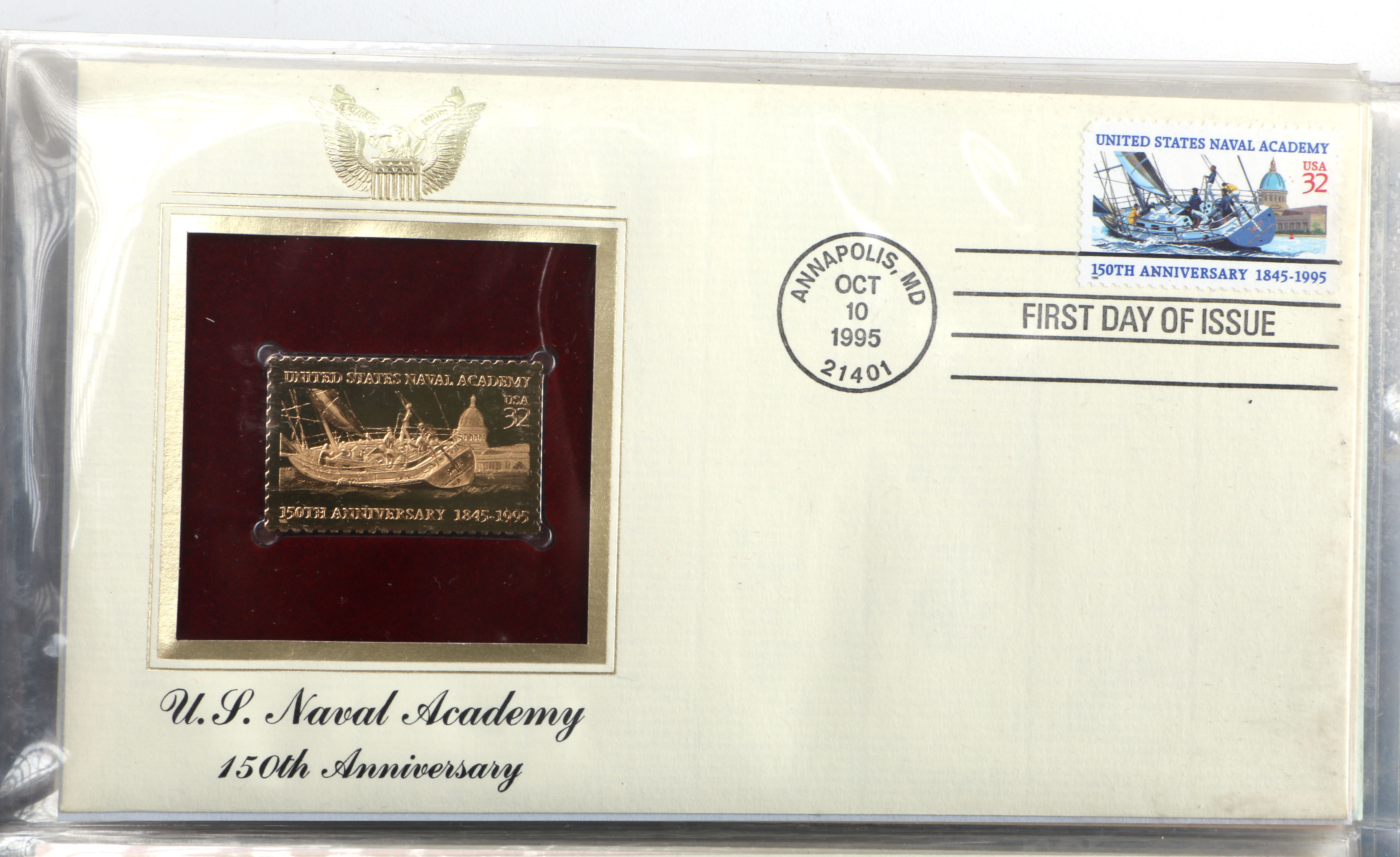 22K Gold Covered Proof Replica Stamp Collection
