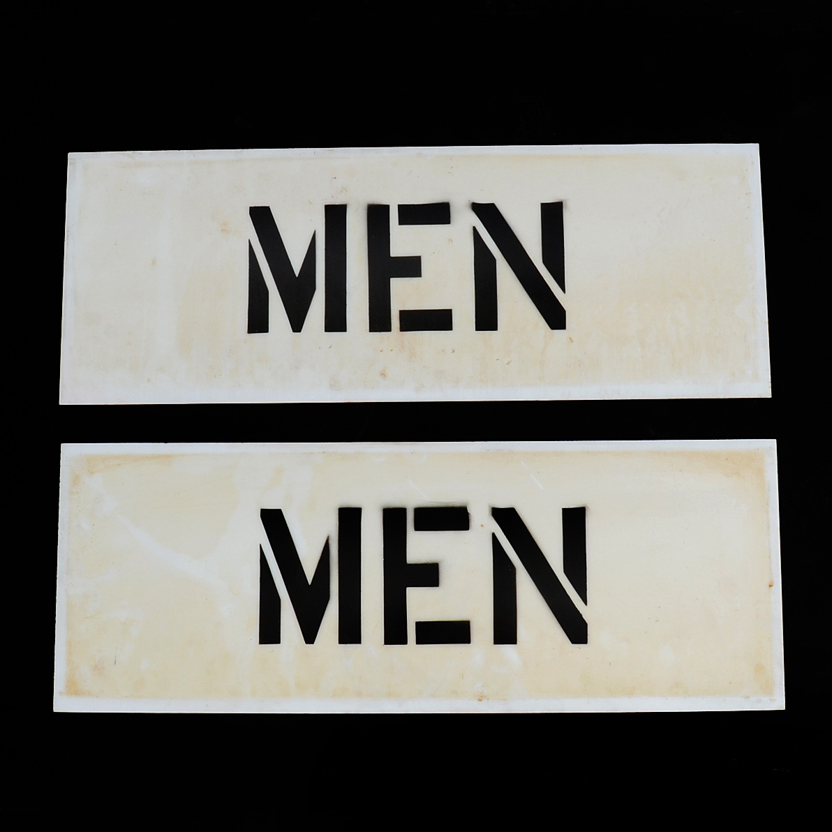Pair Of "MEN" Restroom Signs From Gardens