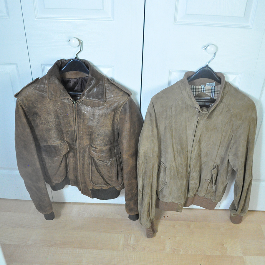 Brown Oakbrook Lamb Leather Coat and Alan Michaels Suede Coat