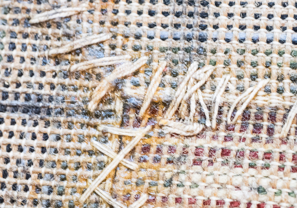 Tufted Black Floral Area Rug