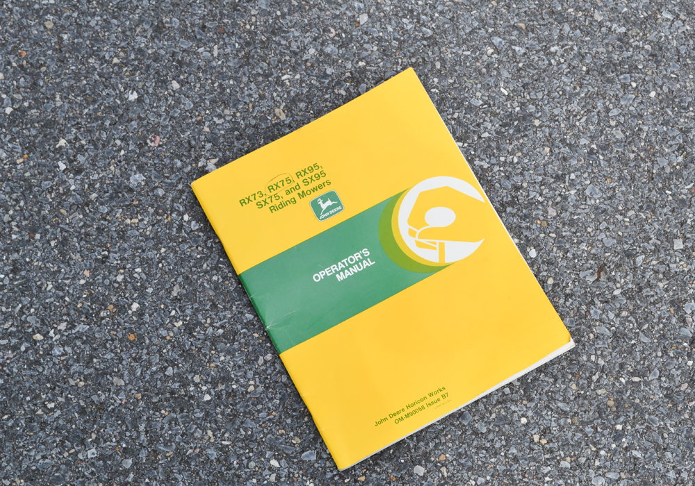 John Deere RX75 Riding Lawnmower