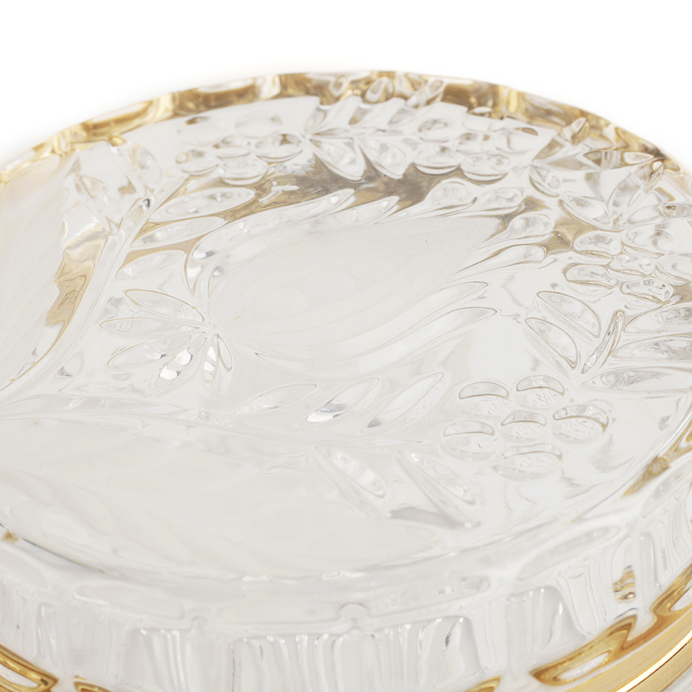 Floral Crystal Dresser Box