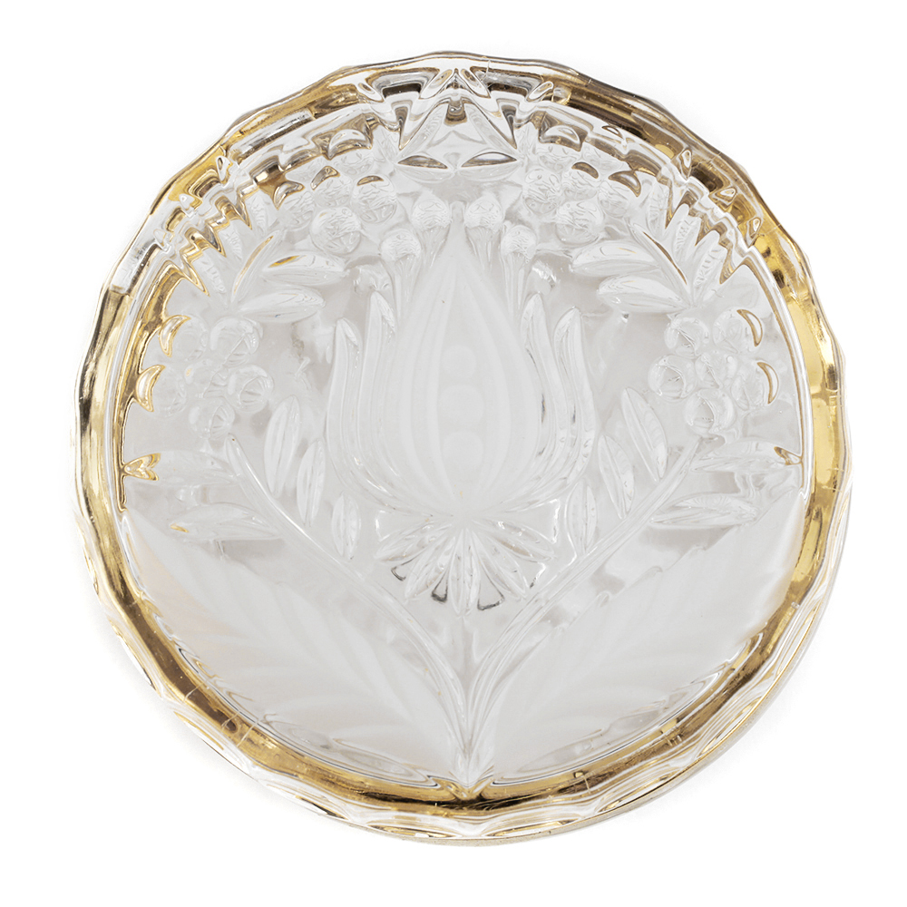 Floral Crystal Dresser Box