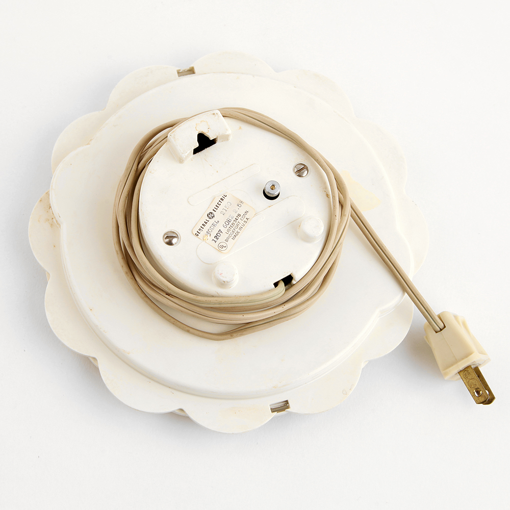 Vintage General Electric Floral Wall Clock