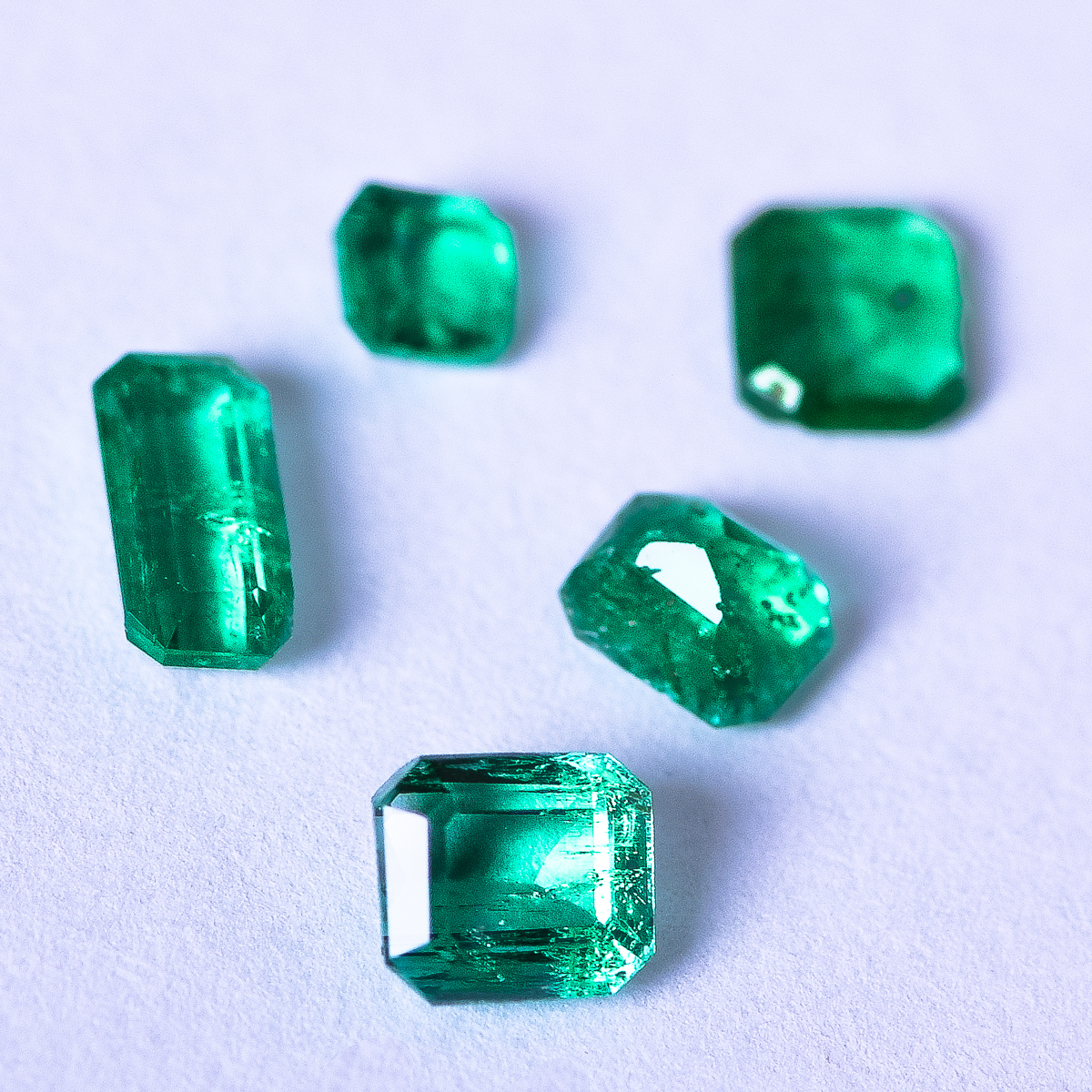 Assortment of 1.77 CTW Emerald Cut Natural Emerald  Loose Stones