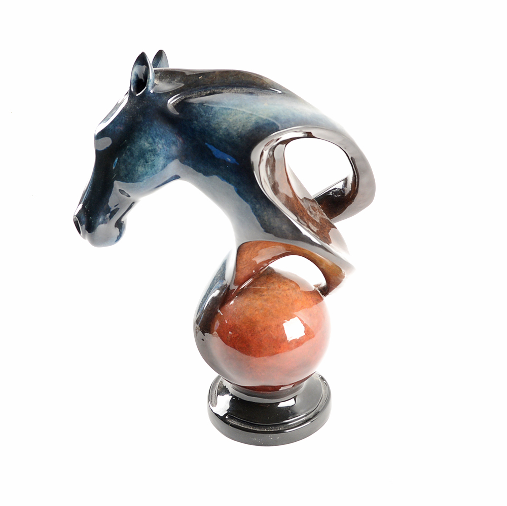 Ceramic Horse Sculpture by Stephen Herrero