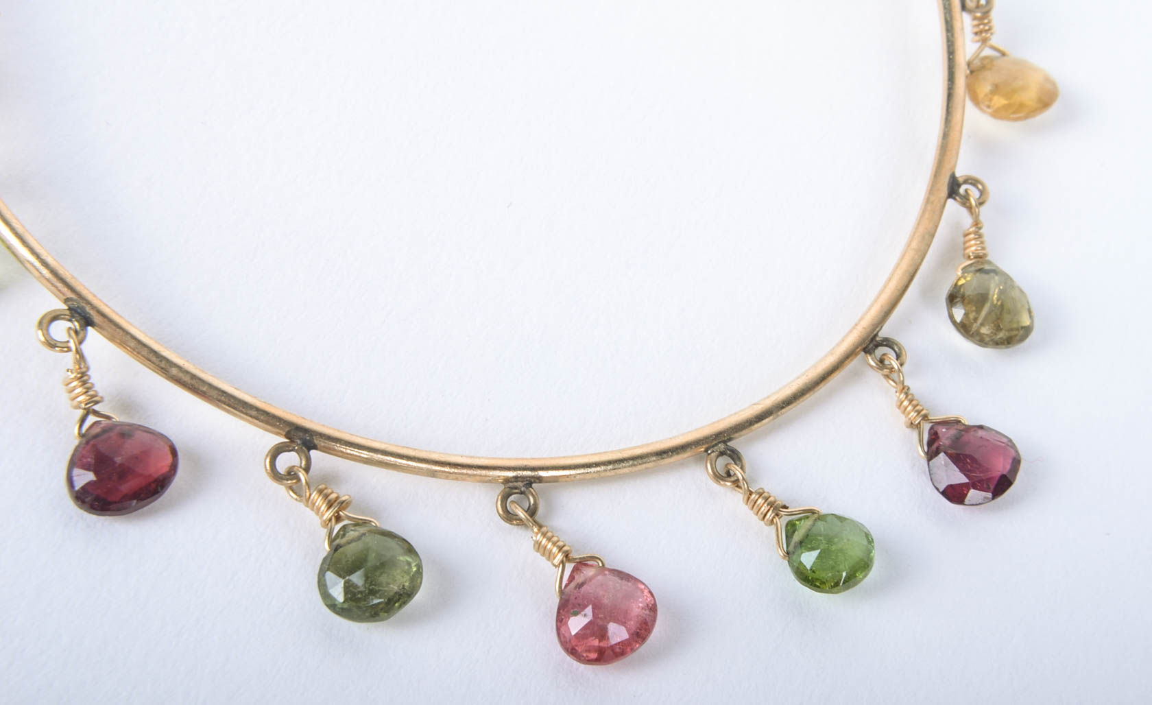 Pair of Bracelets with Semi Precious Stones