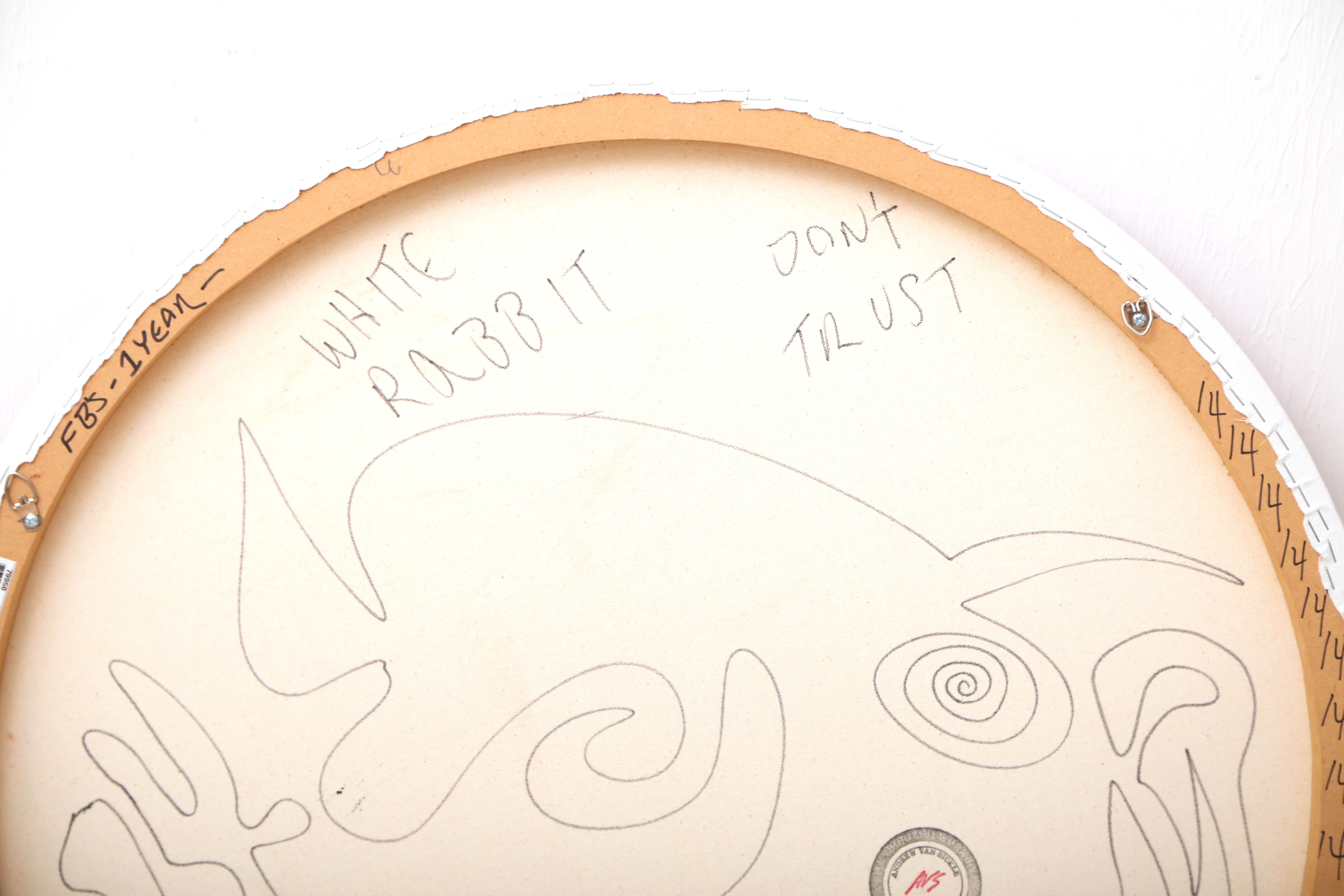 Andrew VanSickle "Don't Trust the White Rabbit" Signed Limited Edition Digital Print on Canvas