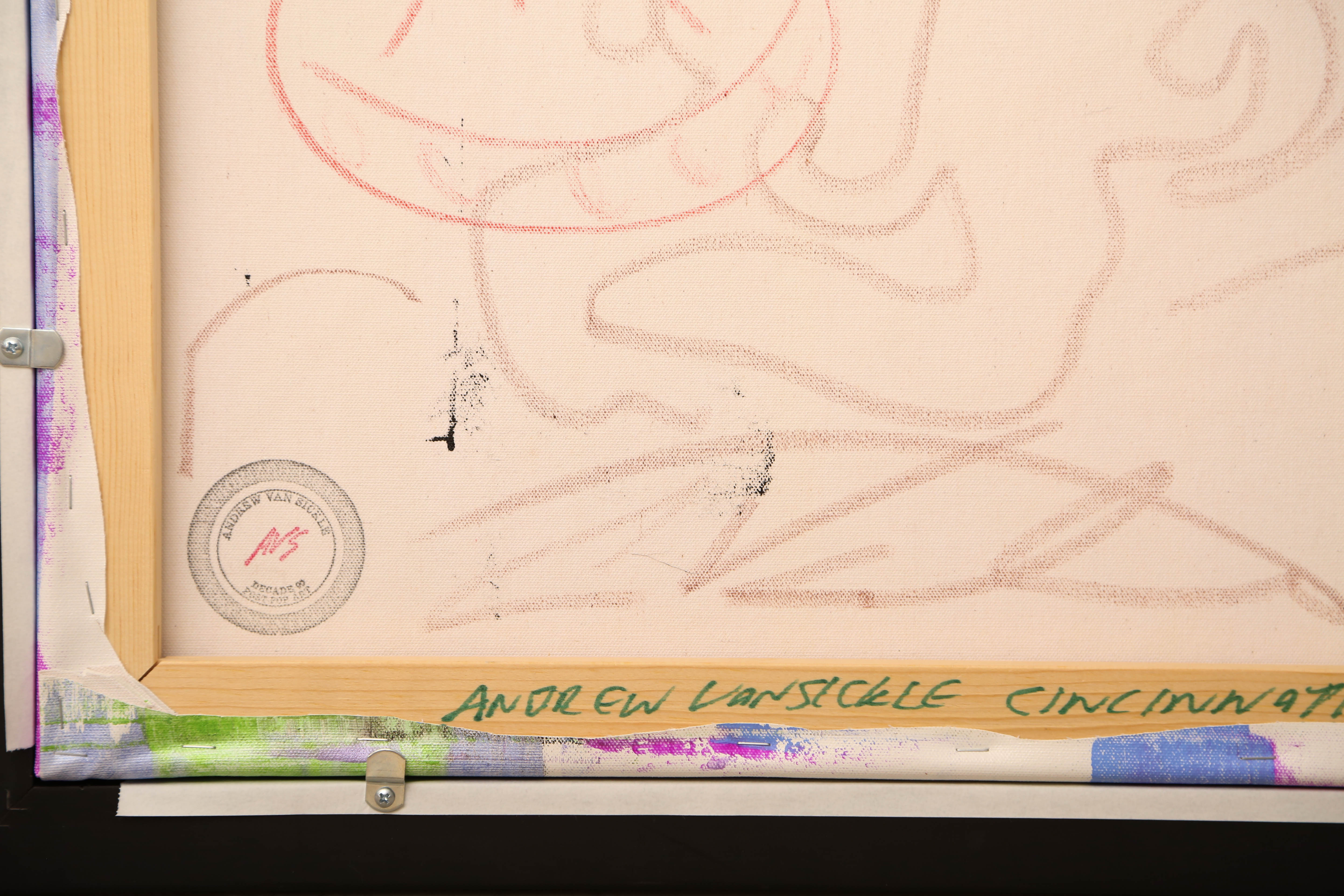 Andrew VanSickle "Influenced Weeping Supergirl" Signed Silkscreen on Canvas