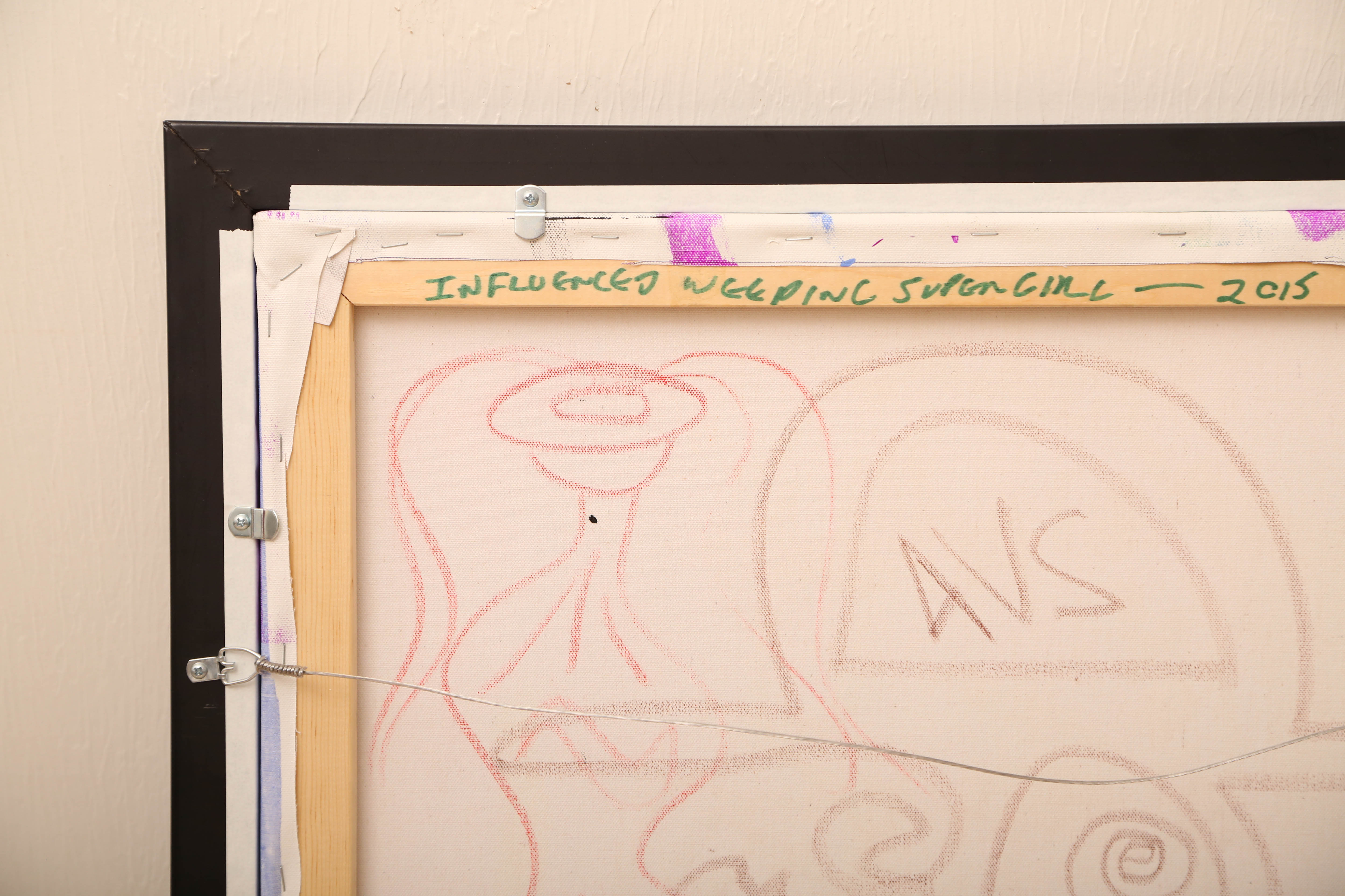 Andrew VanSickle "Influenced Weeping Supergirl" Signed Silkscreen on Canvas