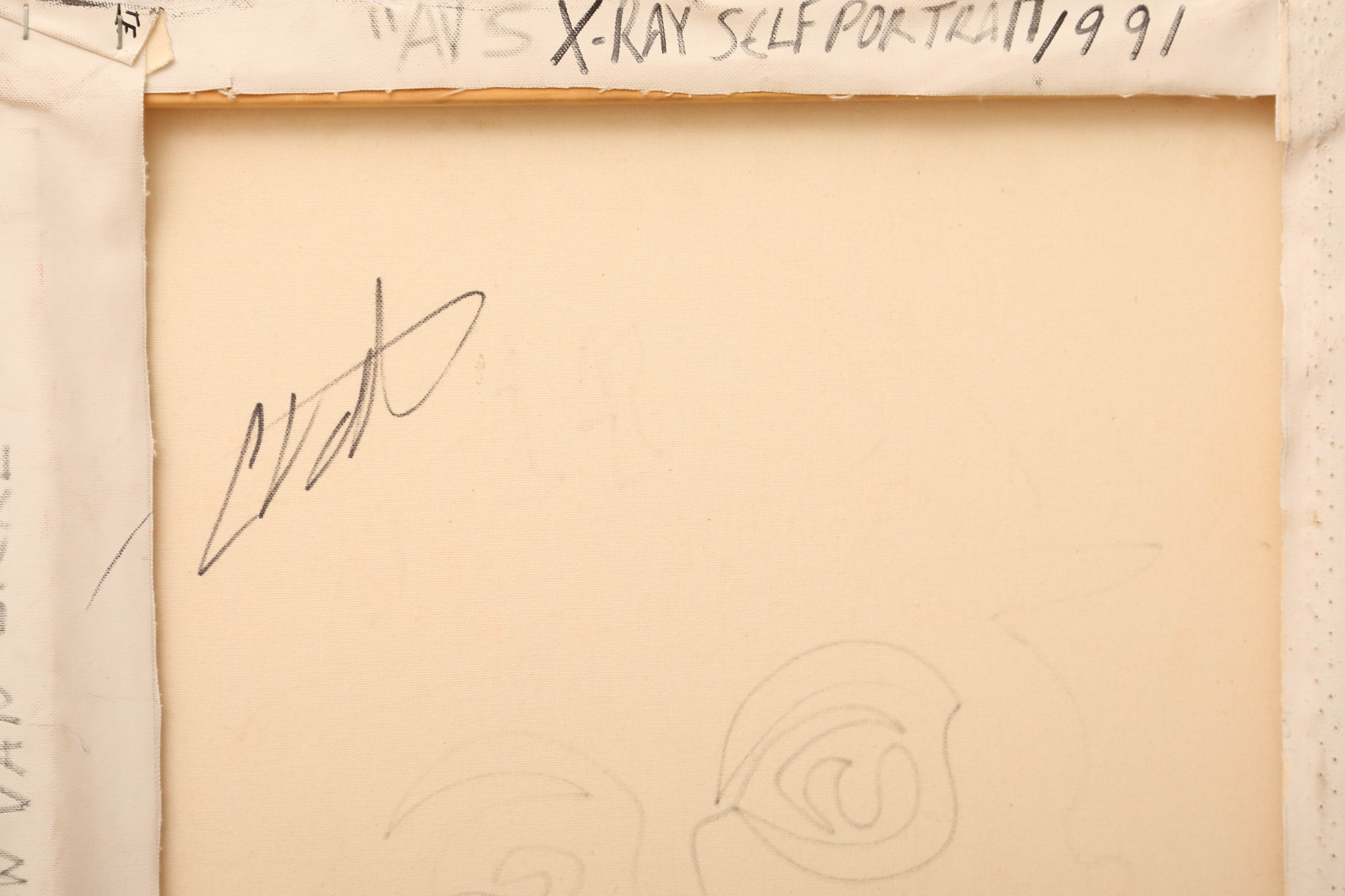 Andrew VanSickle "X-Ray Coca-Cola Self Portrait" Signed Silkscreen on Canvas