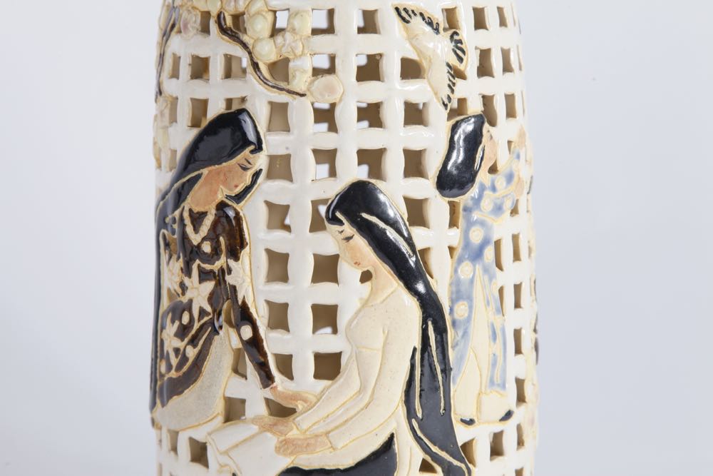 Vintage Chinese Ceramic Lantern