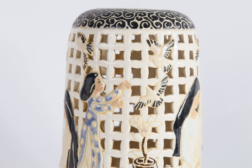 Vintage Chinese Ceramic Lantern