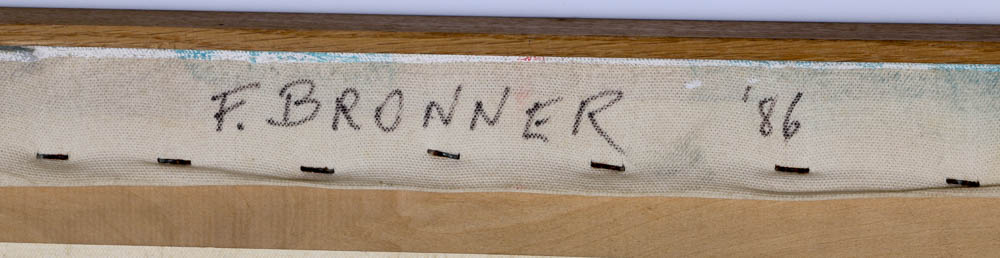 Felix Bronner Signed Acrylic Painting