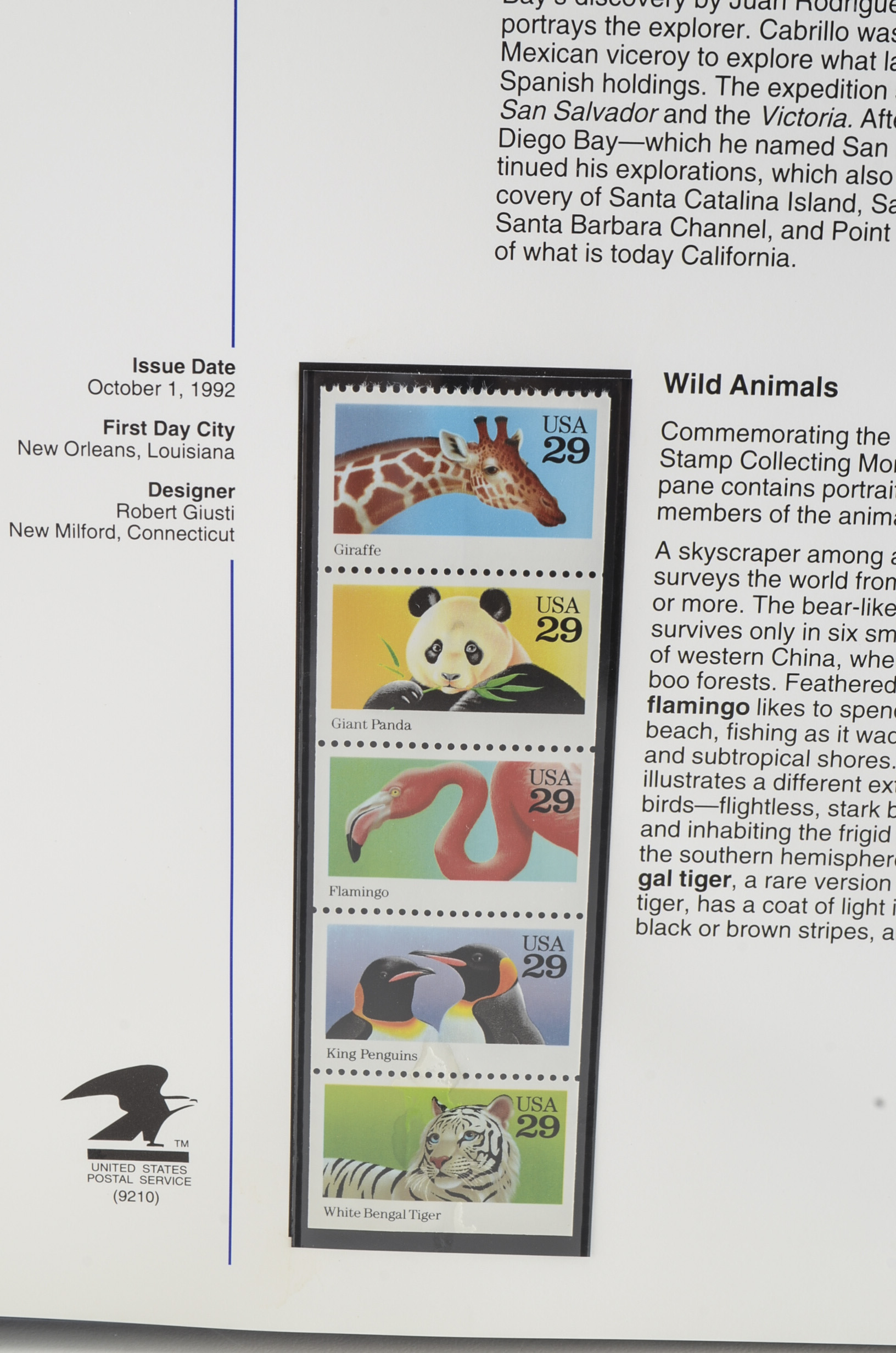 Three USPS Commemorative Stamp Club Binders with Stamps